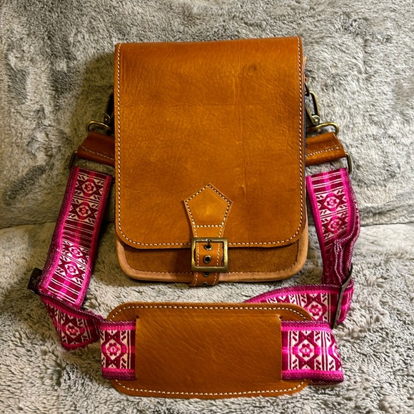 Verver Werks Leather and Suede Purse With Custom Strap - Picture 1 of 10